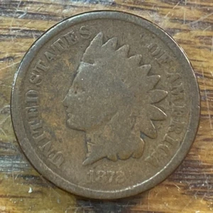 1872 Indian Cent Super Original Good CHRC - Picture 1 of 2