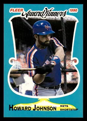 1990 Fleer Award Winners  Howard Johnson #20 New York Mets Baseball Card - Image 1 of 2
