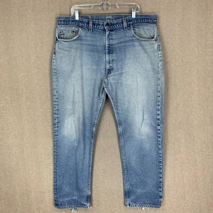 Levis 505xx Jeans 42x30 (40x30) Made In USA Mens Blue Straight Distressed Denim - Picture 1 of 23