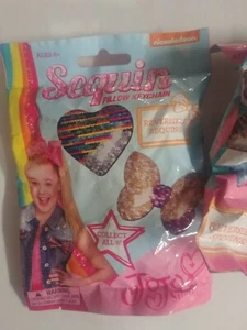 JoJo Siwa, Sequin Pillow Keychain. Collect all 8. LOT of 5 - Picture 1 of 1