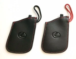 Genuine Lexus 2024 RX350 450h Hybrid Leather Remote Fob Key Cover Glove RED 2 PC - Picture 1 of 4
