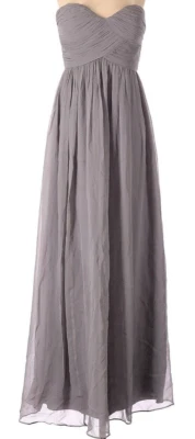 Vestido de tul sin tirantes Donna Morgan para mujer (color; gris) (talla: 4) Foto 1 de 4