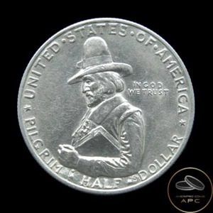 1920 Pilgrim Commemorative 90% Silver FS-901B Scarce High Grade BU+++ - Picture 1 of 2