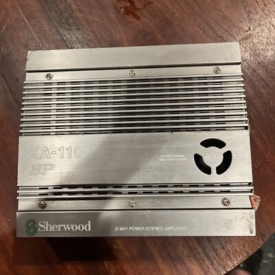 AMPLIFICADOR COCHE ESTÉREO 2 VÍAS SHERWOOD XA-1100 SERIE BP AUDIO 100W Foto 1 de 4