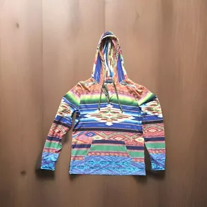 Ralph Lauren Aztec Southwestern Serape Navajo Beacon Sportsman Hoodie Sp G854 - Picture 1 of 11