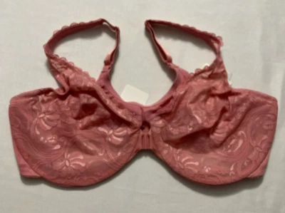 NWD Glamorise Plus Size Lacey T-Back Pink 42D - Imagem 1 de 4