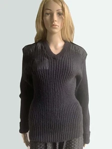 Citadel Women's Sweater Black Color Wool decoration Size S Made in Great Britan - Picture 1 of 10