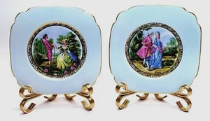 Windsor Bone China Decorative Plates Courting Couple Made in England   - Picture 1 of 4