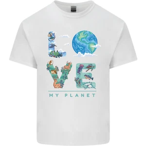 Amor Mi Planeta Climate Change Medio Ambiente Algodón Hombre Camiseta - Imagen 1 de 94