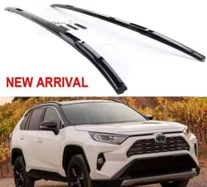 Aluminum Roof Rail Rack Side Rail Bar Holder Fit for RAV4 RAV-4 2019-2022 - Imagen 1 de 7