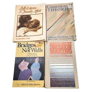 Nonfiction Book Lot Of 4: Interpersonal Communications, Esteem, Decision Making - Bild 1 von 4