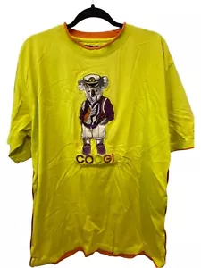 Coogi T-Shirt gelb Damen Gr. 2XL Koala Kurzarm bestickt Rundhalsausschnitt - Bild 1 von 9
