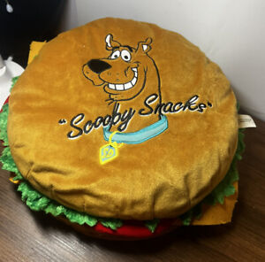 SCOOBY DOO Scooby Snacks 12”CHEESEBURGER Pillow 2003