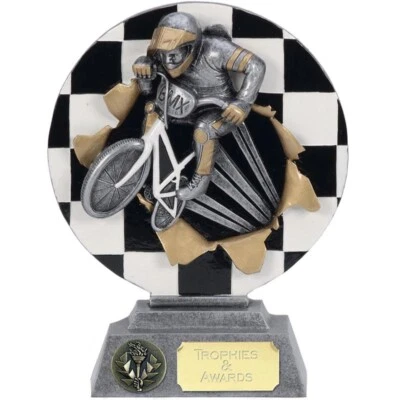 CAPITAL TROPHIES Trofeo BMX 2 misure INCISIONE GRATUITA XP038 costruzione in resina pesante