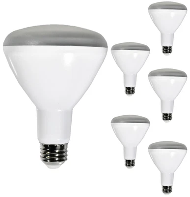 Diodesy BR30 LED Flood Light 8W 650LM E26 5000K 120V 110° Dimmable White 6Pk - Image 1 of 2