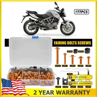 Stainless 177X Steel Fairing Kit Bolt Screws For Suzuki GSXR600 GSXR750 GSXR1000 - Image 1 of 4