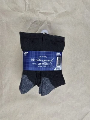 Paquete de 6 calcetines originales resistentes a la intemperie vintage zapatos tallas 8-12 calcetines 10-13 nuevos con etiquetas Foto 1 de 4