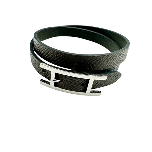 HERMÈS Y0713 Bracciale Hermes Api Pelle Etoupe Nuovo
