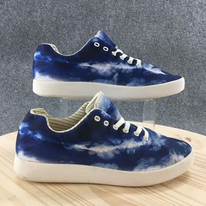 Atoms Zapatos Hombre 10.75 Mujer 12.25 Modelo 000 Tenis Azul Tie-Dye Con Cordones Bajo - Imagen 1 de 16