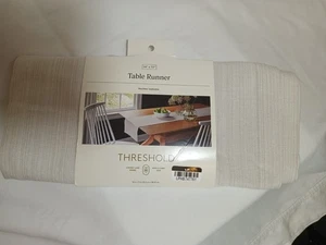 Threshold Table Runner 14 X 72 Off White Farmhouse Home Decor Tabletop - Picture 1 of 7