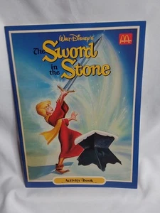 1987 Mcdonalds Disney The Sword In The Stone Activity Book New - Picture 1 of 2
