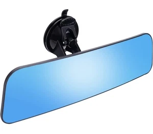12" Large Curved Car Rear View Mirror with Suction Cup Anti-Glare Universal R... - Picture 1 of 6