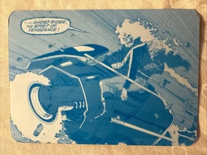 2023 Fleer Midnight Sons Spellcraft Stories 1/1 Ghost Rider Cyan Printing Plate! - Picture 1 of 4
