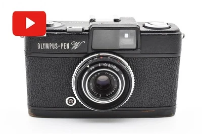 CLA'd ¡Todo funciona! [Casi COMO NUEVO] Pluma Olympus con medio marco cámara fotográfica negra JAPÓN Foto 1 de 4