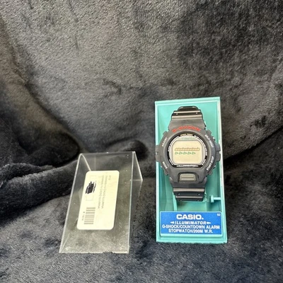 Raro Nuevo Antiguo Stock Casio G-SHOCK DW-6600-1V Reloj Digital Negro (Modelo 1199) Foto 1 de 4