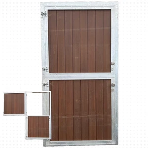 Porta stabile chiudibile a chiave per camera/mangiatoia galv immerso a caldo, 1,2 x 2,4 m molto pesante - Foto 1 di 10
