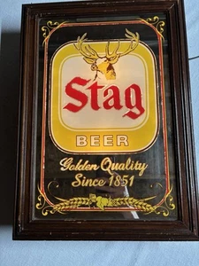 Vintage Stag Beer Lighted Sign - Picture 1 of 3