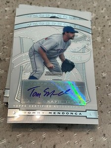  2009 Bowman Sterling Prospects #TME Tommy Mendonca  AUTO RANGERS! cs26