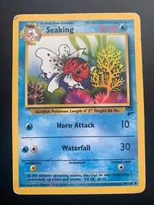 Seaking 60/130 Base Set 2 Regular Unlimited Uncommon Pokemon Trading Card