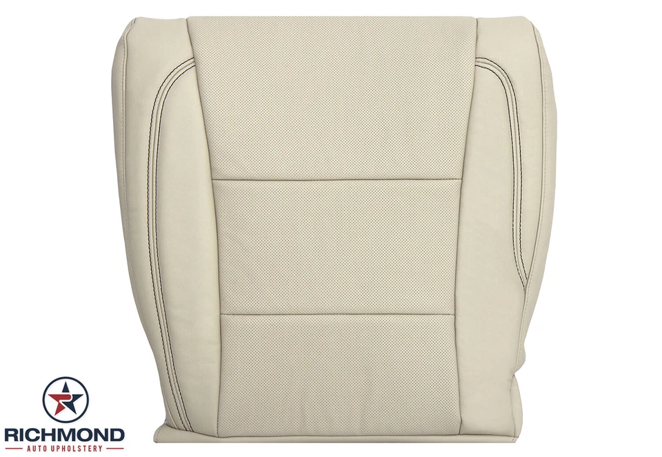 Para Toyota Avalon Limited 2013-2018 - Cubierta de asiento de cuero inferior del lado del conductor tostado Foto 1 de 4