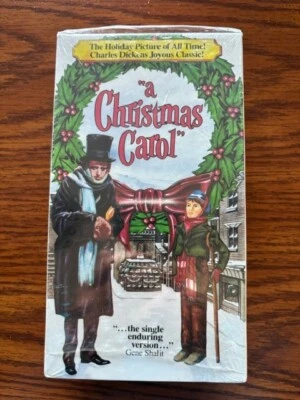 A CHRISTMAS CAROL & IT'S A WONDERFUL LIFE  (2 VHS Christmas Set) NEW/SEALED! Foto 1 de 4