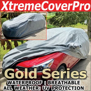 WATERPROOF CAR COVER W/MIRROR POCKET GRAY for 2021 2020 2019 Kia Rio hatchback - Bild 1 von 10