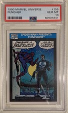 1990 Marvel Universe Spider-Man Presents: PUNISHER #155 ~ PSA 10