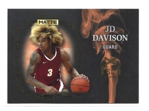 2022-23 Wild Card Matte Draft Smoking Gun Black Orange #SG-12 JD Davison J.D.