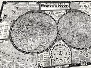 The Moon Map - Fine Art Prints by Manuscript Maps - Picture 1 of 16