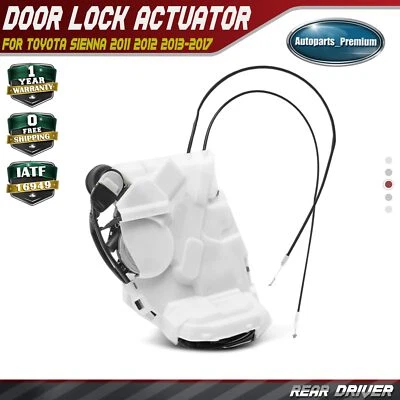 Actuador de cerradura de puerta trasera izquierda para Toyota Sienna 2011-2017 con puerta corredera eléctrica Foto 1 de 4