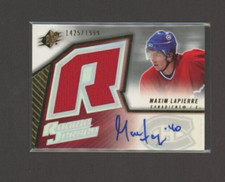 2005-06 SPx Rookie Jersey Autograph #233 Maxim Lapierre RC 1425/1999