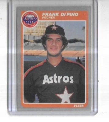 1985 Fleer #349 Frank Di Pino Houston Astros - Image 1 of 2