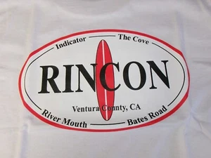 RINCON SURF BREAKS 100% COTTON SHORT / SLEEVE T-SHIRT CLOSE OUT SALE - Picture 1 of 5
