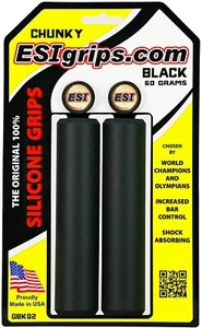 ESI MTB Standard Size Chunky Bicycle Grips - Black - Picture 1 of 1
