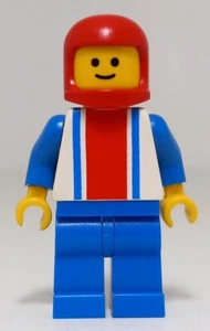 Lego Classic Town vertikale Linien rot & blau Classic Helm Minifigur - Bild 1 von 2