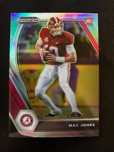 2021 Panini Prizm Draft Picks #104 Mac Jones Rookie Card RC Silver SP Parallel - Picture 1 of 2
