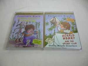 2 x Horrid Henry Audiobooks on CASSETTE Francesca Simon - Picture 1 of 2