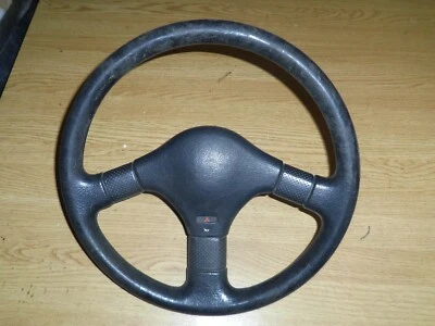 Mitsubishi Colt Lancer Lenkrad 3-Speichen schwarz 37 cm eingebaute Verstellung - Bild 1 von 4