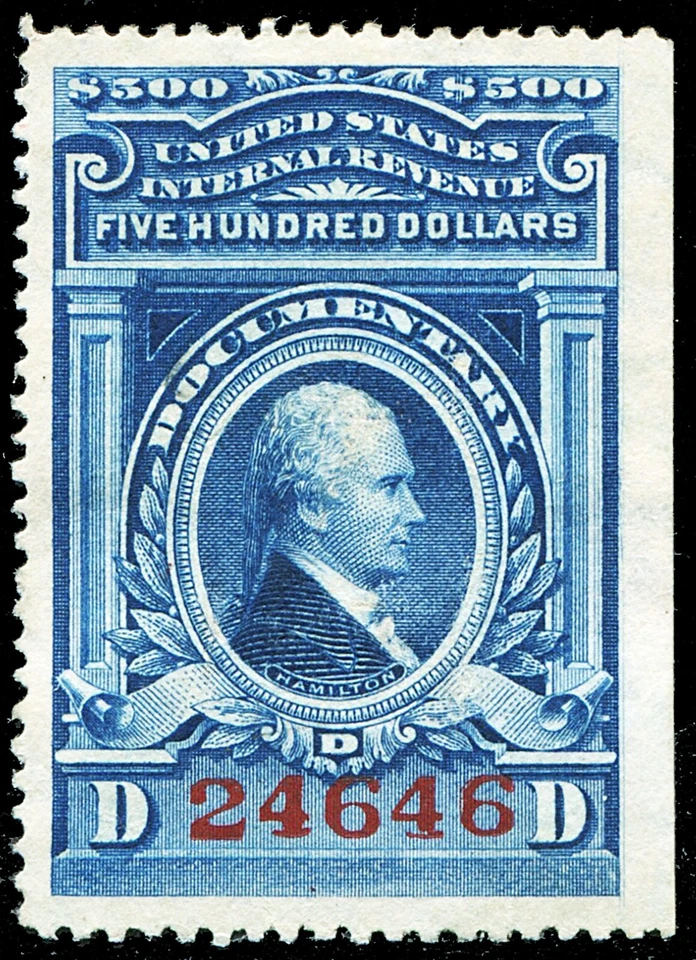 SCOTT #R249 DOCUMENTARY REVENUE STAMP, UNUSED WITHOUT GUM AS ISSUED - Image 1 of 1