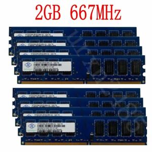 16GB 8GB 4GB 2GB DDR2 667MHz PC2-5300U DIMM Desktop PC Memory SDRAM NANYA LOT BT